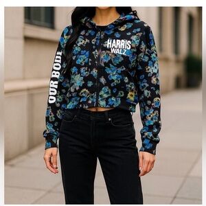Ulla Johnson Harris/Waltx Collaboration  Cropped Floral Jacket Size M